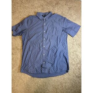 Travis Matthew Button Down Golf Shirt Men's Large Arrow Pattern Lightweight